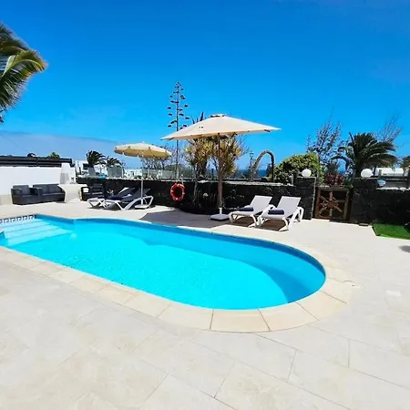 Vila Luxury Sea View Pool And Air Conditioning Teguise (Lanzarote)
