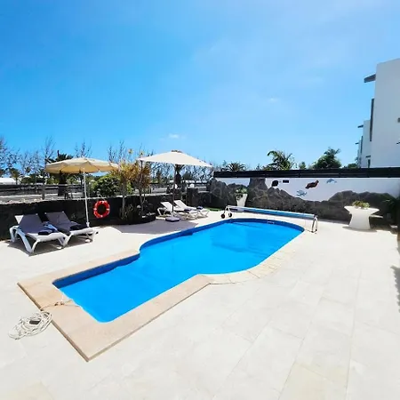 Luxury Sea View Pool And Air Conditioning Villa Teguise (Lanzarote)
