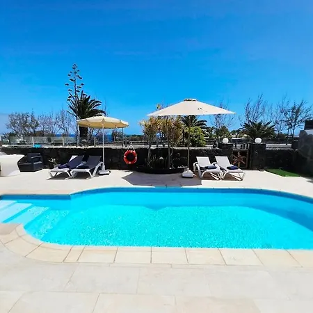Vila Luxury Sea View Pool And Air Conditioning Teguise (Lanzarote)